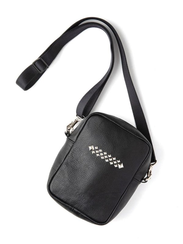 【CALEE】(キャリー) STUDS LEATHER SHOULDER POUCH ＜TYPE A＞ | ブラック | 送料無料 -  RADIALL,CALEE,SUBCIETY,CLUCT,CUT-RATE,ANIMALIA,STORM  BECKER,AT-DIRTY,など正規取扱店-JAM 