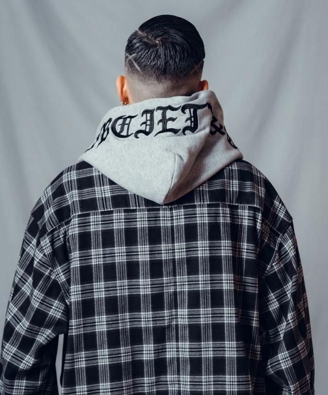 subciety サブサエティ フード付きシャツ SUBCIETY】(サブサエティ）