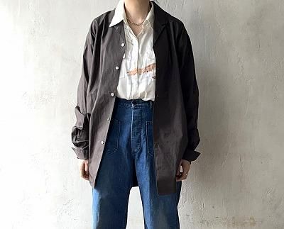 JUN MIKAMI ORGブロードオープンカラーシャツ　ジュンミカミ JUN MIKAMI / ORGブロードオープンカラーシャツ（ red / dark