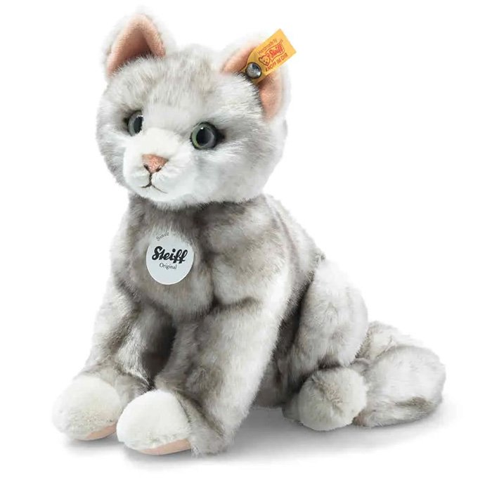 ☆専用です☆ビンテージ シュタイフ 白猫 猫 キャット １９９０年製 - 雑貨