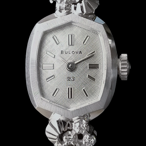 レディース・アンティーク時計 ブローバ BULOVA ダイヤモンド レディース・アンティーク時計 ブローバ BULOVA ダイヤモンド