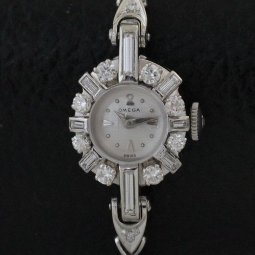 オメガ  ダイヤ時計  レディース腕時計