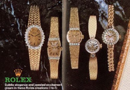 ロレックス ROLEX ダイヤ取り巻き・ベルト一体型 14金イエローゴールド時計