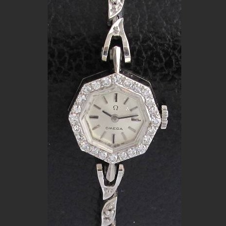 オメガ ダイヤブレス オクタゴン（8角形）レディースアンティーク時計