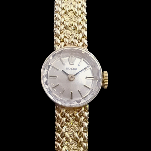 ロレックス ROLEX 14金ゴールド カットガラス ペルト一体型 超美 ロレックス ROLEX 14金ゴールド カットガラス ペルト一体型 超美