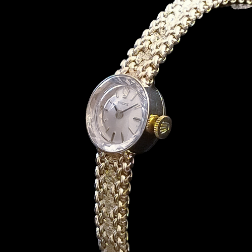 ロレックス ROLEX 14金ゴールド カットガラス ペルト一体型 超美 ロレックス ROLEX 14金ゴールド カットガラス ペルト一体型 超美