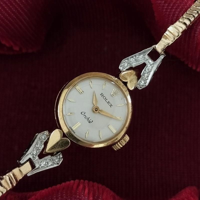 ロレックス ハートのラグ | レディース 18金無垢腕時計 - レディース