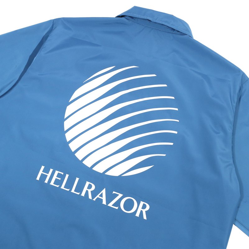 HELLRAZOR[ヘルレイザー] | 2022 SS | LOGO NYLON COACH JACKET - Sax