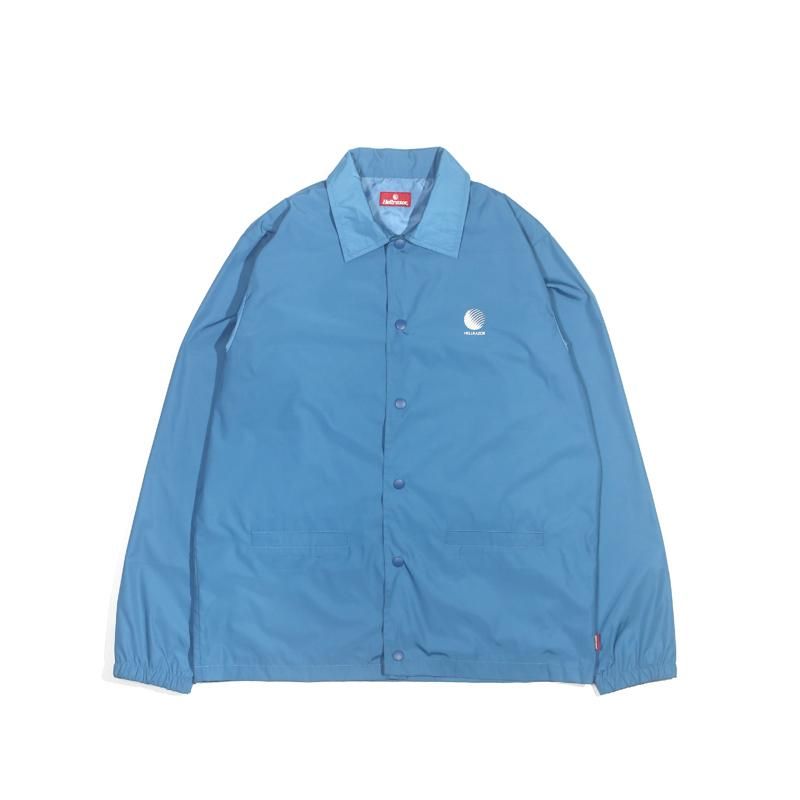 LOGO NYLON COACH JACKET - Sax