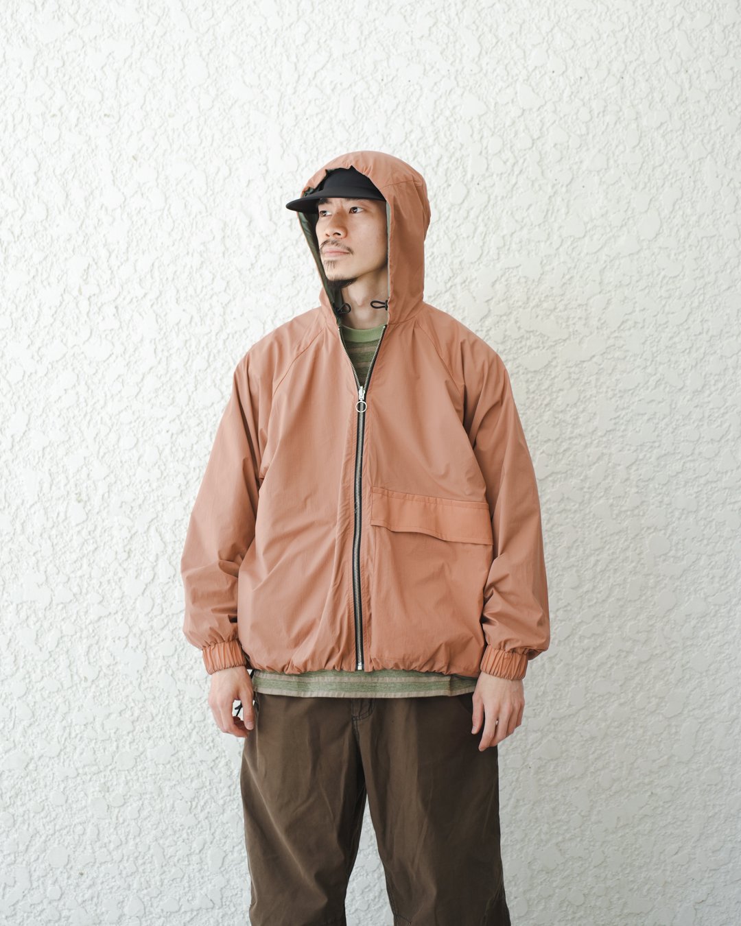 NOROLL [ノーロール] | SWITCH PARKA - Pink × Olive, Blue × Black