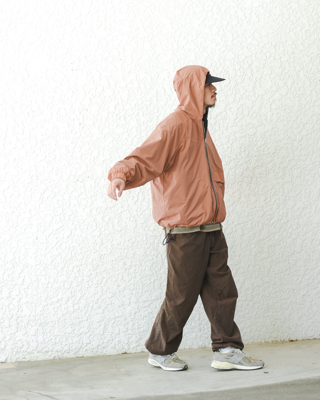 NOROLL [ノーロール] | SWITCH PARKA - Pink × Olive, Blue × Black