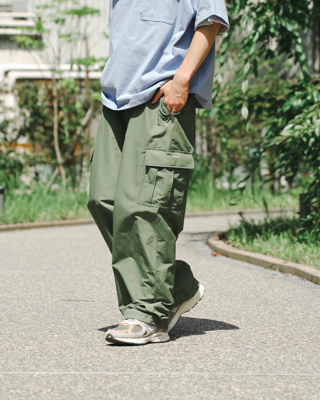 RWCHE[ローチ] | SESSION CARGO NYLON PANTS - Olive