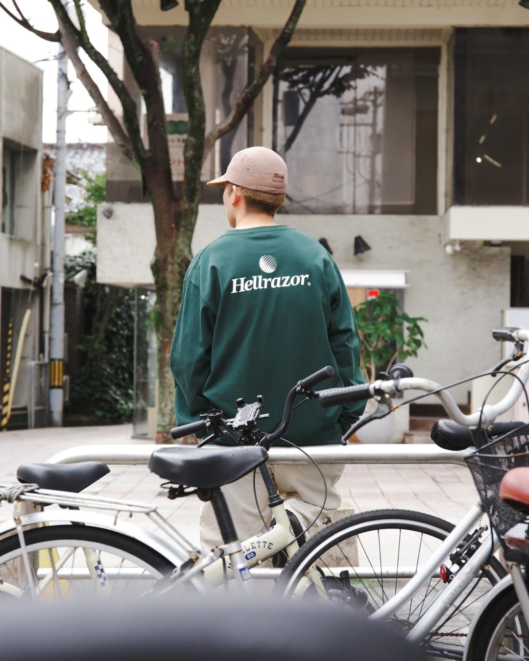 HELLRAZOR[ヘルレイザー] | TRADEMARK LOGO L/S SHIRT - Green