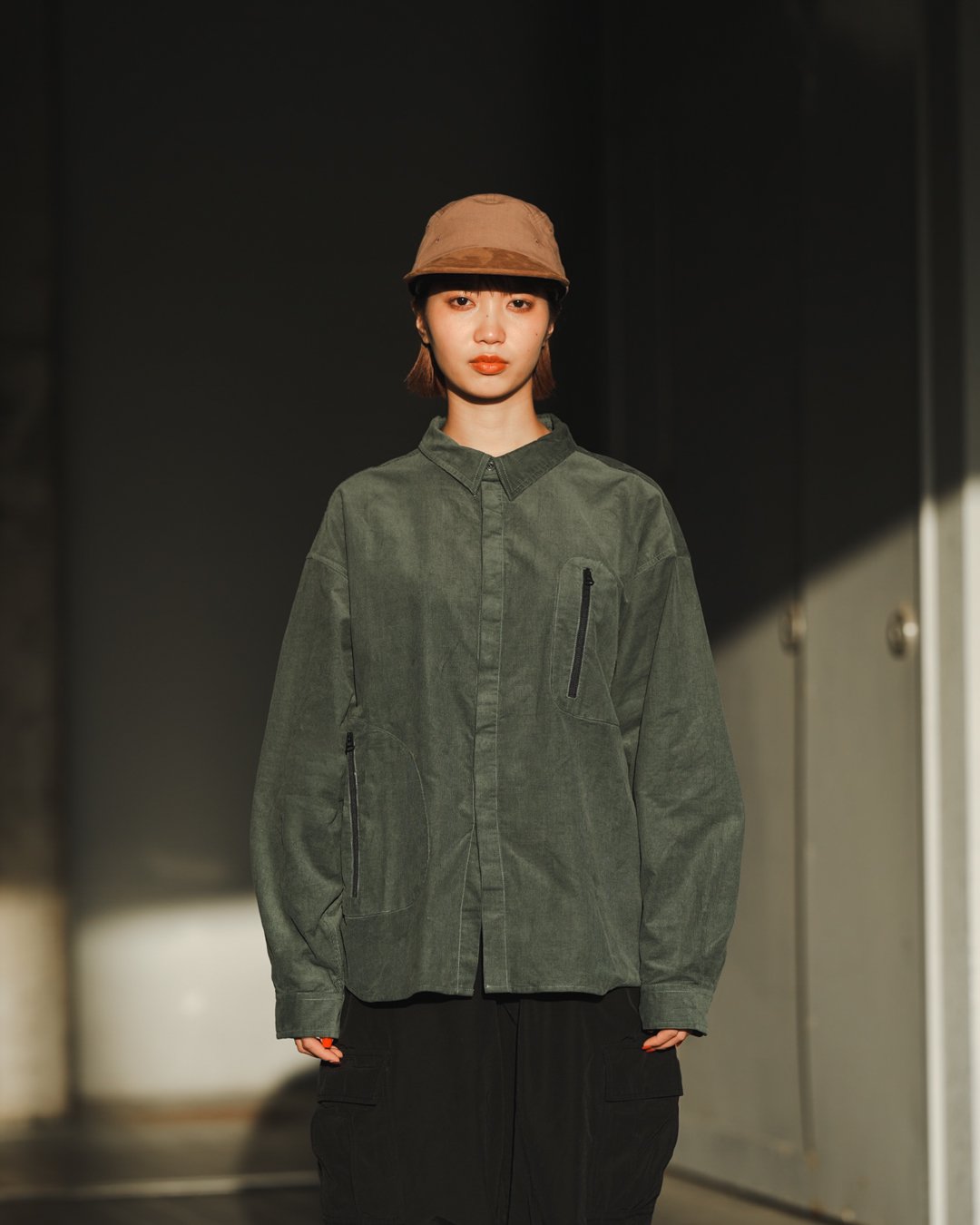 DeMarcoLab[デマルコラボ] | ATOM CORD SHIRT - Blue, Green