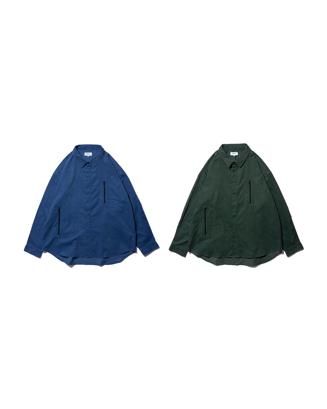 ATOM CORD SHIRT - Blue, Green