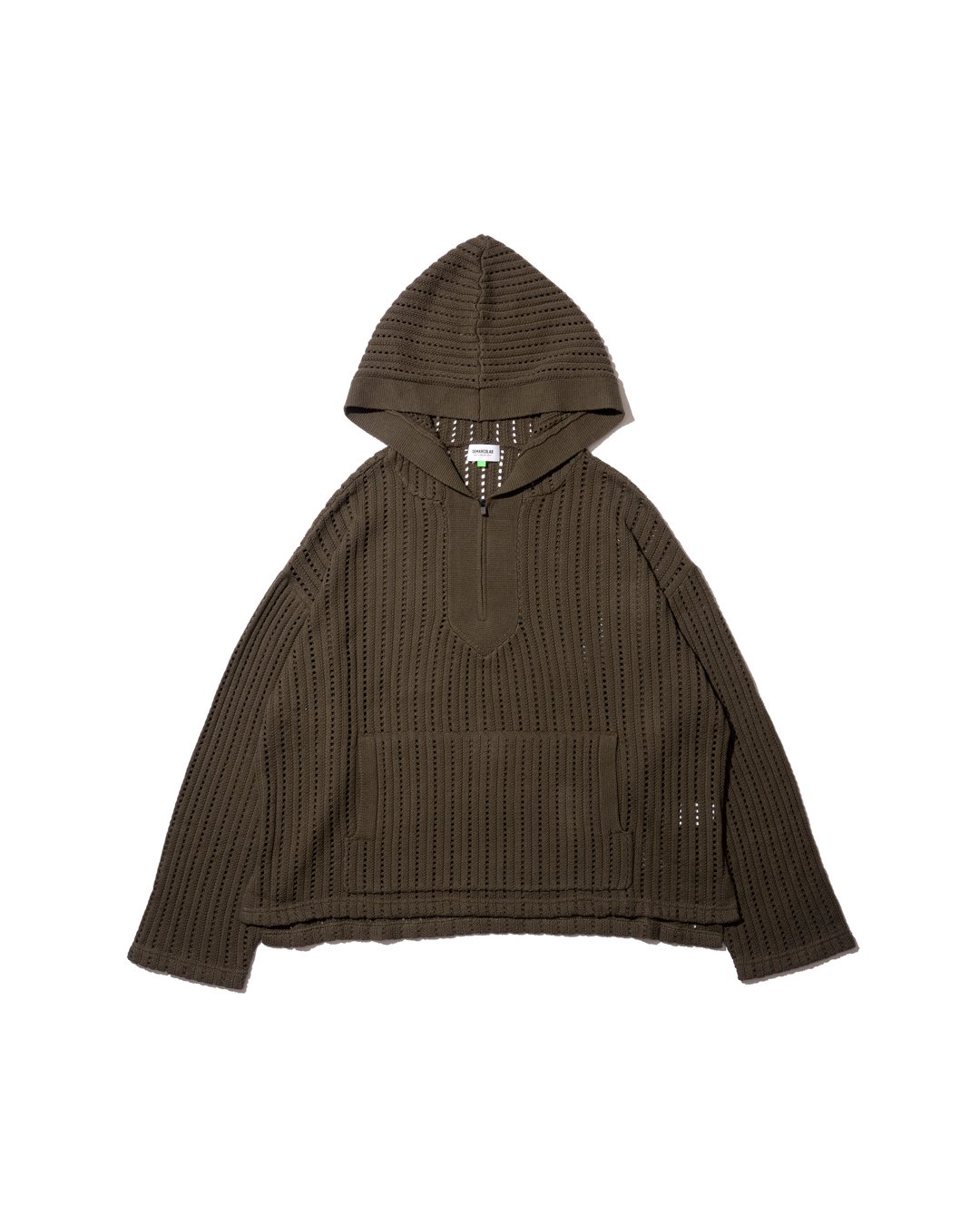 DeMarcoLab[デマルコラボ] | VENT KNIT BAJA HOODIE - Army