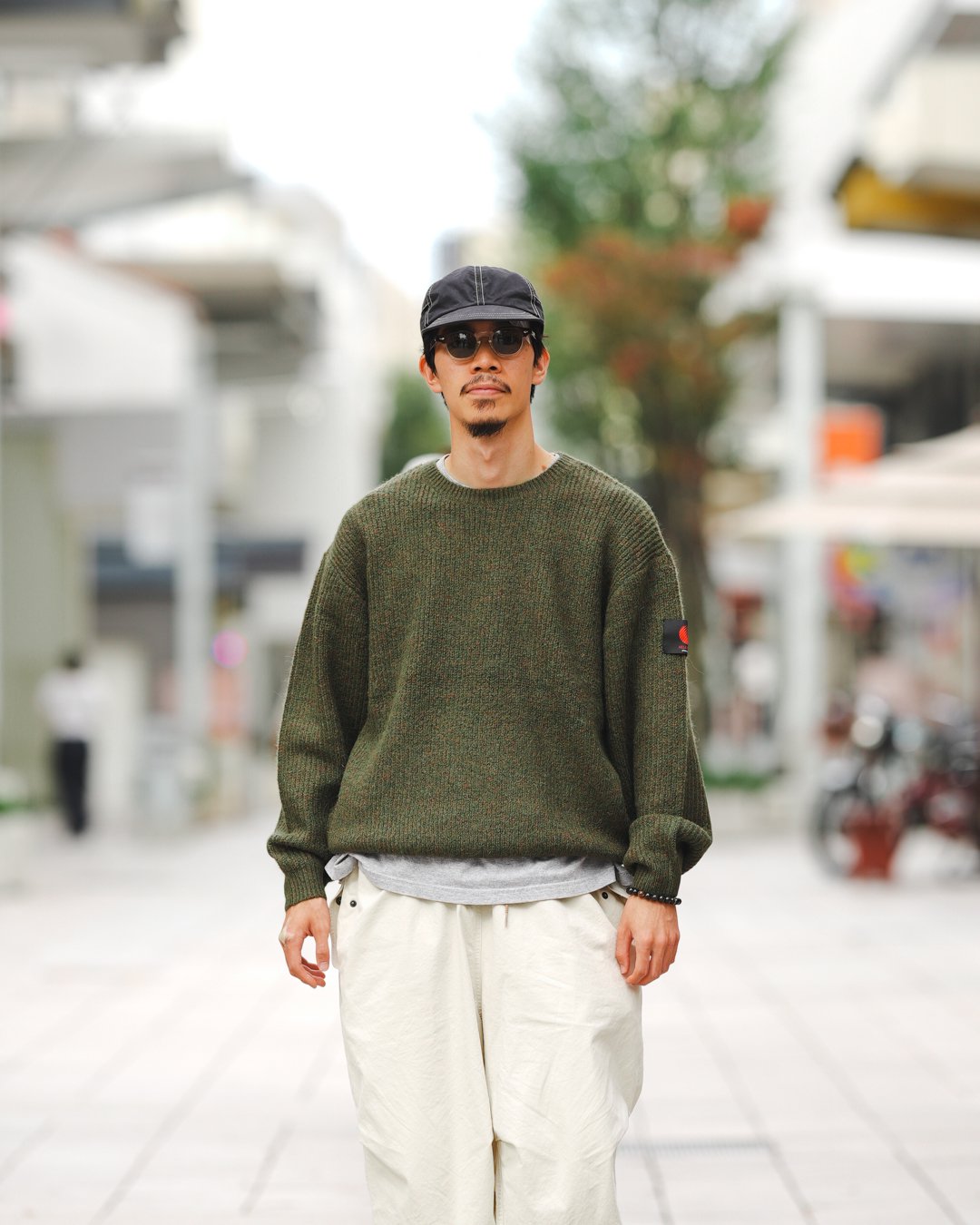 HELLRAZOR[ヘルレイザー] | ADVICE MOHAIR CREW SWEATER - Olive