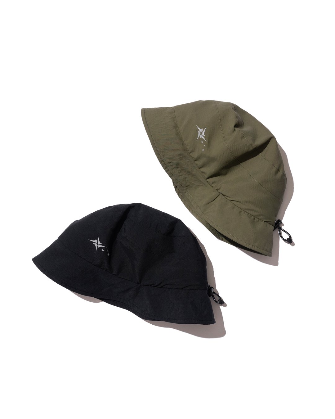 DeMarcoLab[デマルコラボ] | SUPPLEX BUCKET HAT - Army, Black