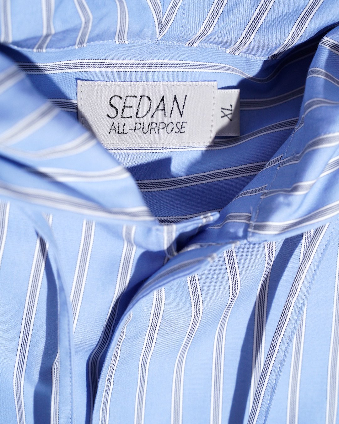 SEDAN ALL-PURPOSE[セダンオールパーパス] | STRIPED HOODED SHIRT - Mint Stripe, Blue  Stripe