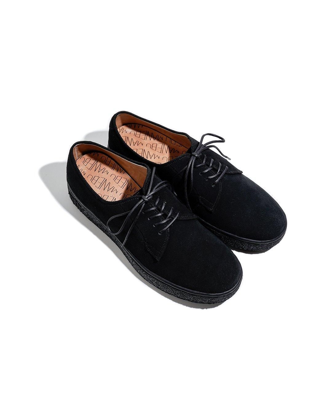 MANEBU[マネブ] 24AW | HIHIN SUEDE PAN SOLE - Black
