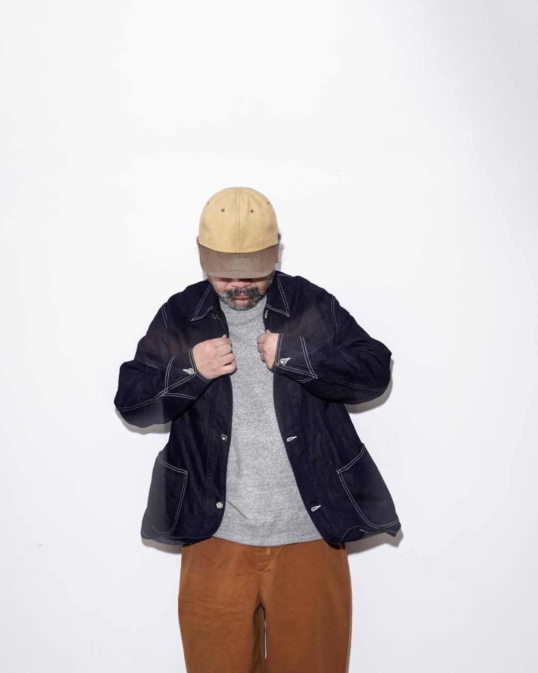 はづき HATSKI[ハツキ] 25SS | COTTON/LINEN DENIM COVERALL - Indigo