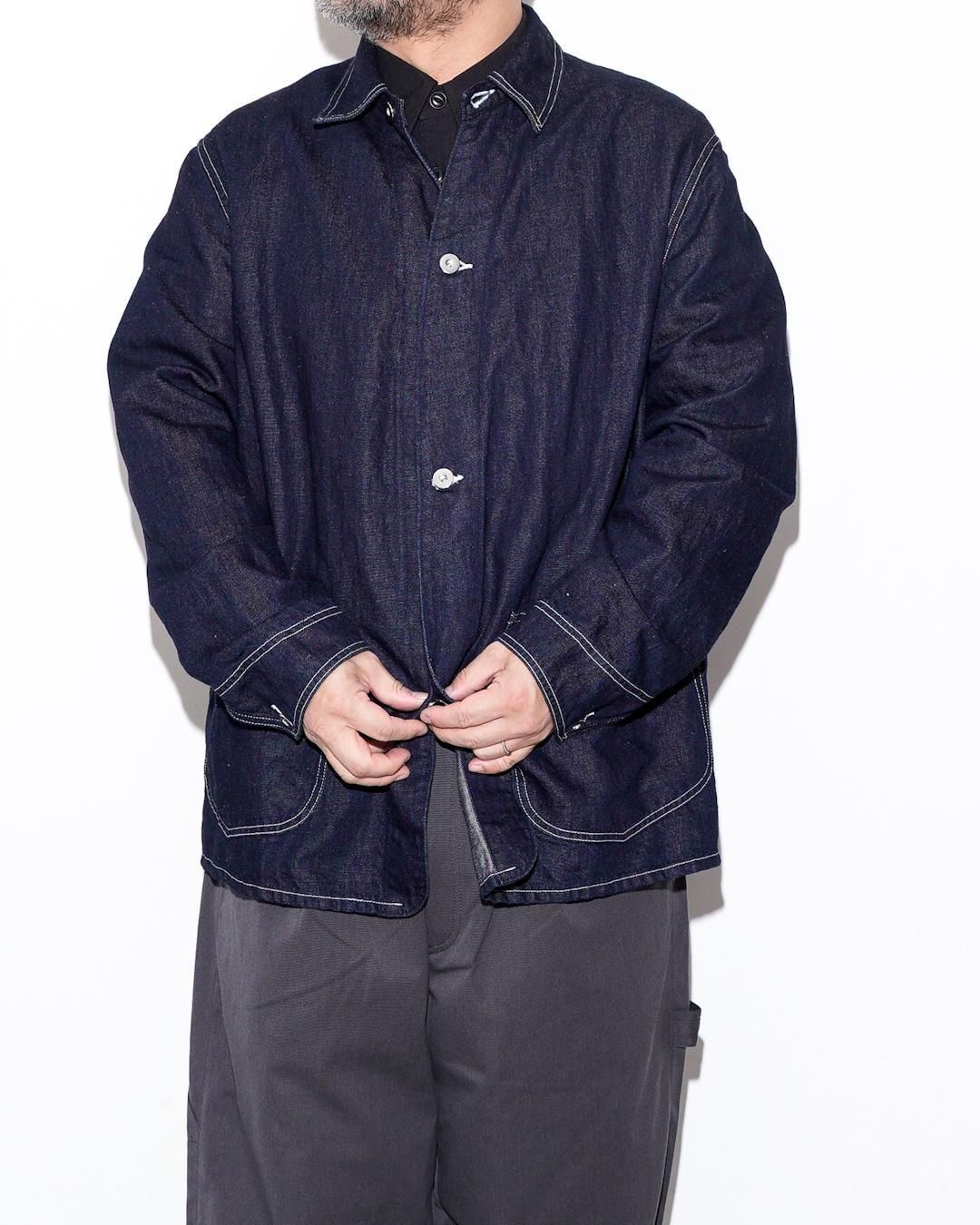 HATSKI[ハツキ] 25SS | COTTON/LINEN DENIM COVERALL - Indigo