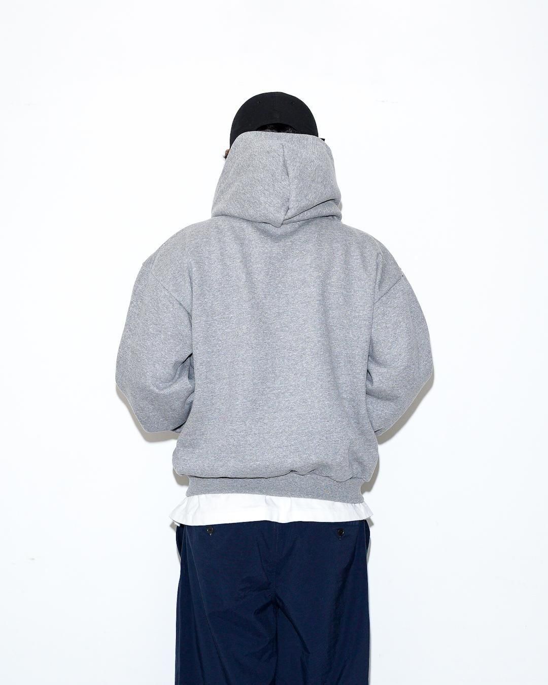 MINE[マイン] 2025 AUTUMN | DOUBLE ZIP SHORT SWEAT HOODIE - Heather