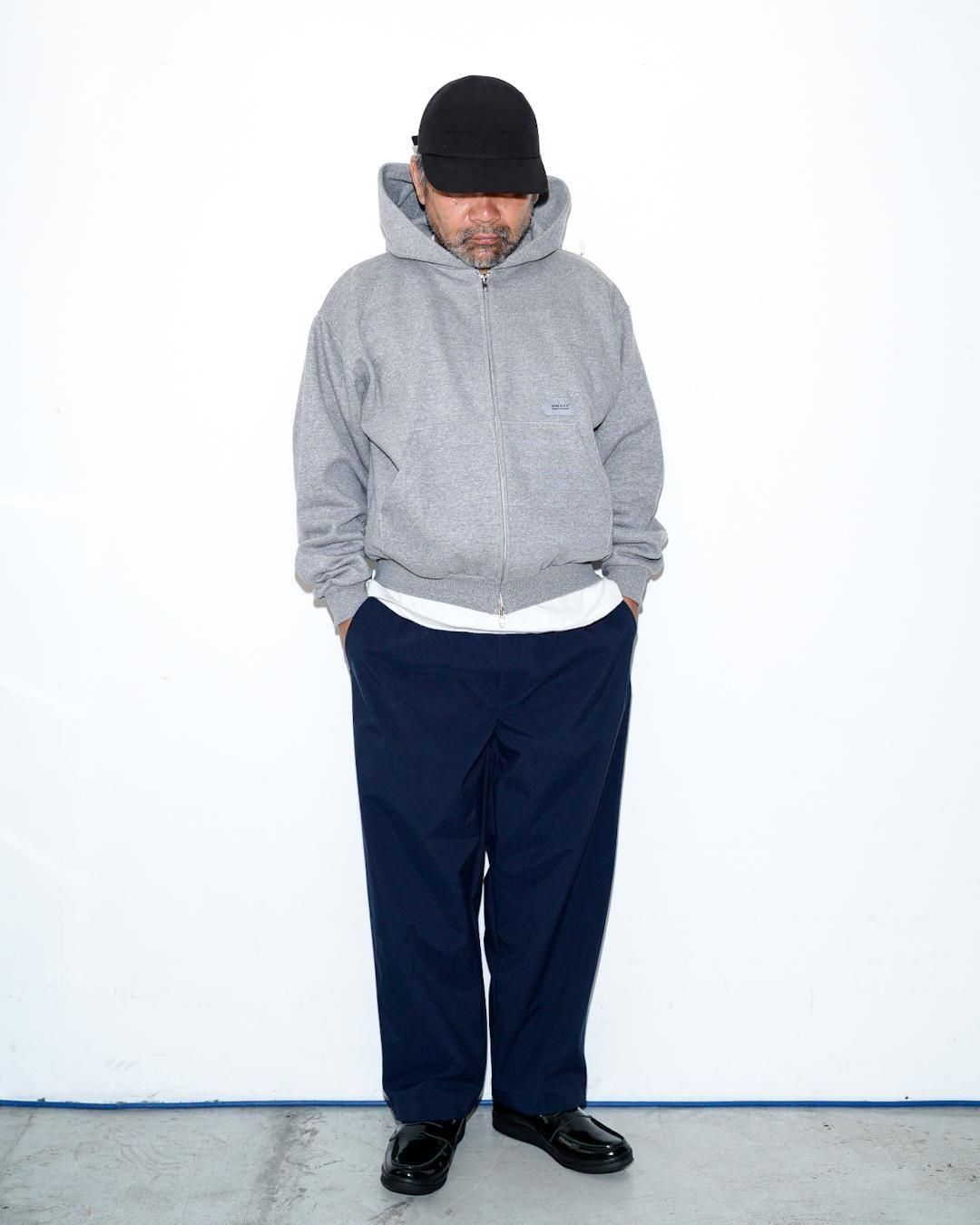 MINE[マイン] 2025 AUTUMN | DOUBLE ZIP SHORT SWEAT HOODIE - Heather