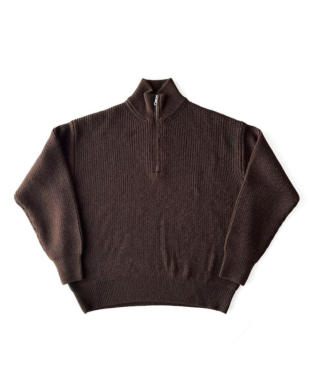 COMFORTABLE REASONHALF ZIP KNIT