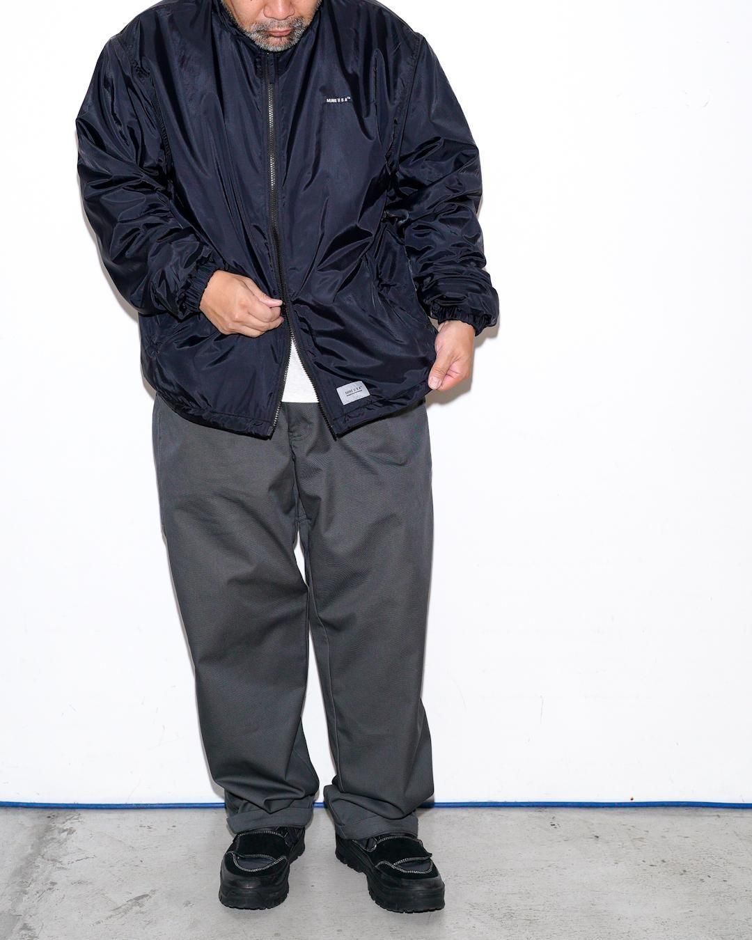 MINE[マイン] 2025 AUTUMN | REVERSIBLE DOUBLE ZIP JACKET - Black