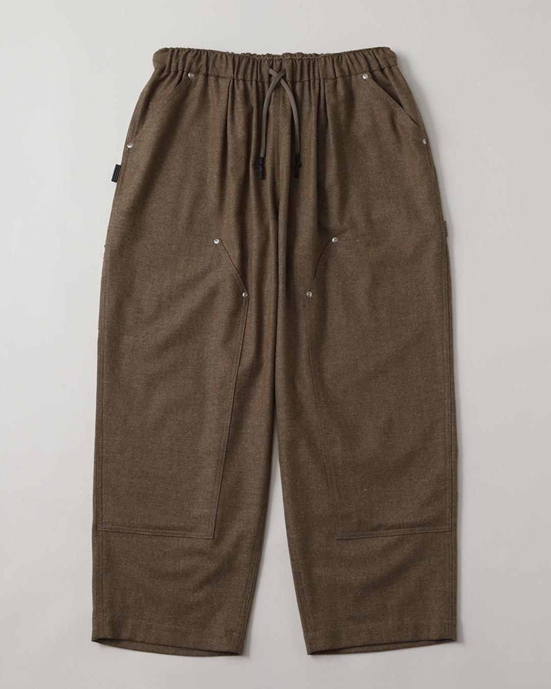 STRIPES FOR CREATIVECASHMERE WOOL DOUBLE KNEE PANTS