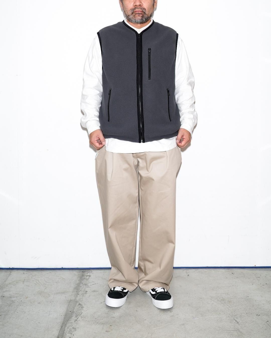 ¡ÚSQUEEZED DESIGN¡ÛTWO TUCK CHINO PANTS - Beige