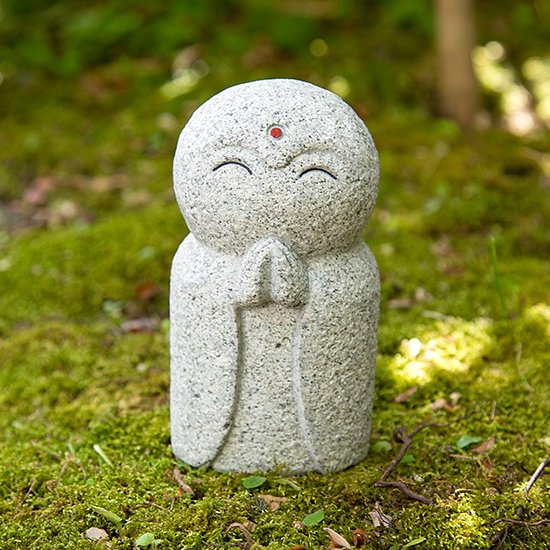 道祖神 石仏 庭石 Made in Japan Ornament お地蔵さん 石地蔵 苔 庭 