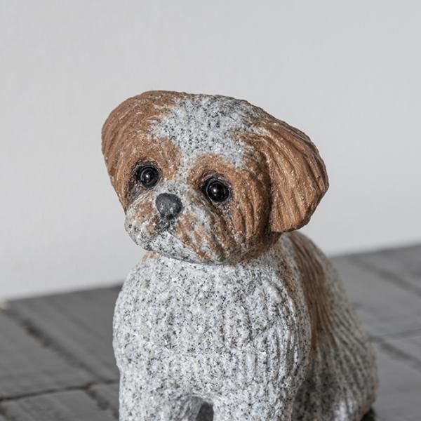 かごの犬石材彫刻品 狛犬 子付玉付（中国製）の製品案内愛知県岡崎市の石灯篭・水鉢