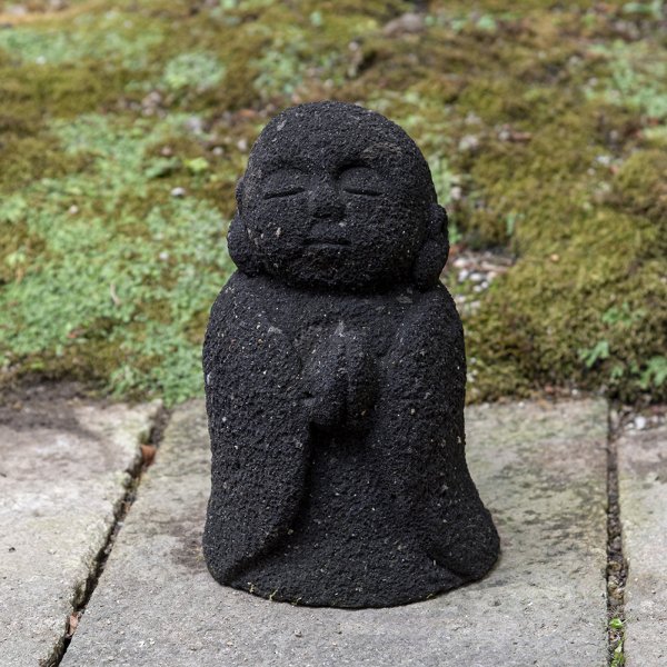 ʡȬι¢ | Black Jizo Made of Yame Stone