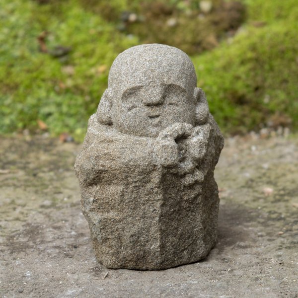 ¢ʿˡJizo Statue with Flower Made of Kimachi Stone