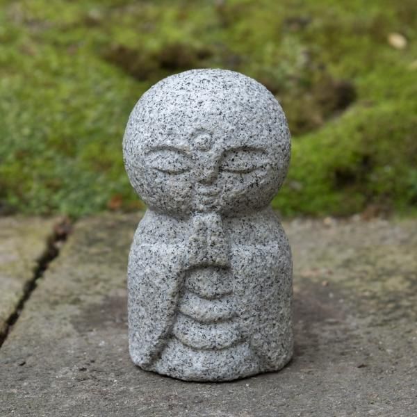 石仏、地蔵菩薩、自然石、置物 真壁石製の地蔵｜Jizo Statue Made of Makabe Stone