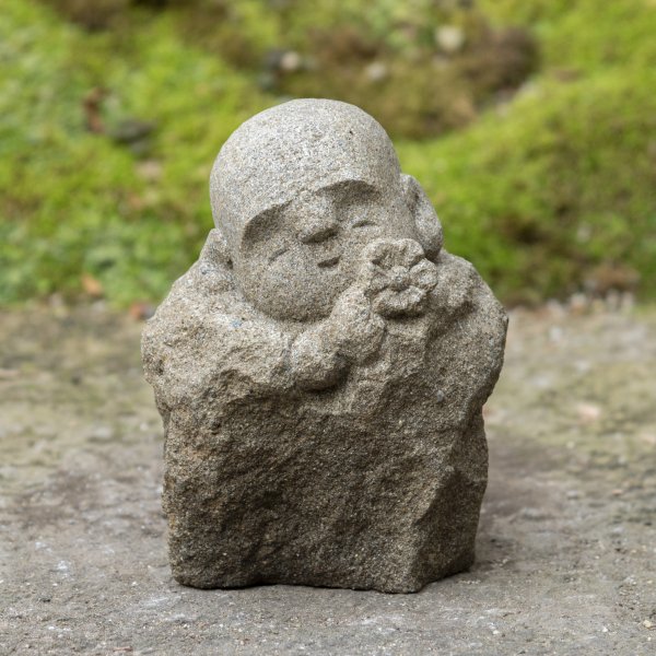 ¢ʲֻˡJizo Statue with Flower Made of Kimachi Stone