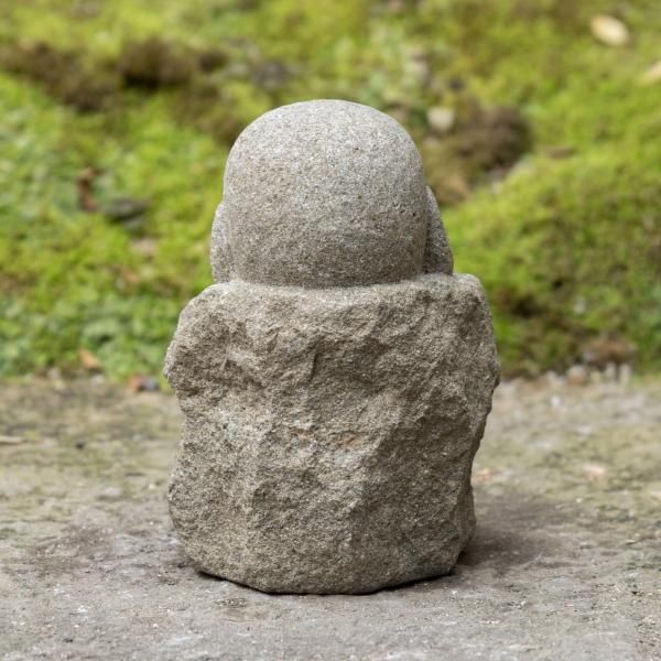 ヌプリ地蔵 島根県産来待石製、手彫りの数珠持ちお地蔵さま | Hand-carved