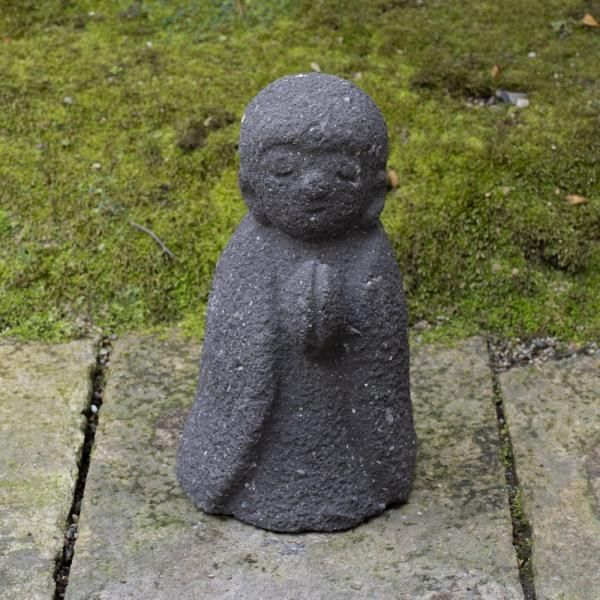 ʡȬι¢(L) | Black Jizo Made of Yame Stone