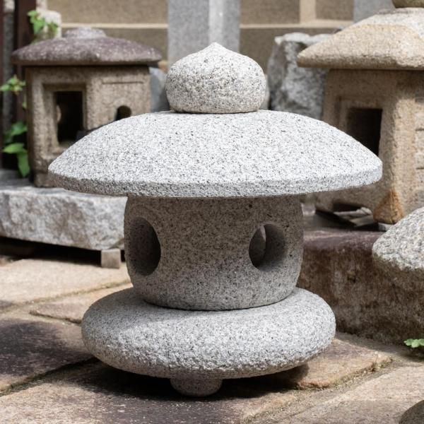 置灯篭 大川石製、玉手形置灯篭（小） | Tamate Lantern（small）