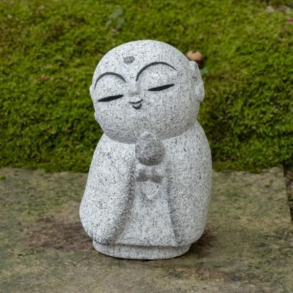 地蔵、宝珠を持つ地蔵、 岡崎市花沢石製の地蔵（玉持ち） | Jizo (Jewel) made of Hanazawa stone