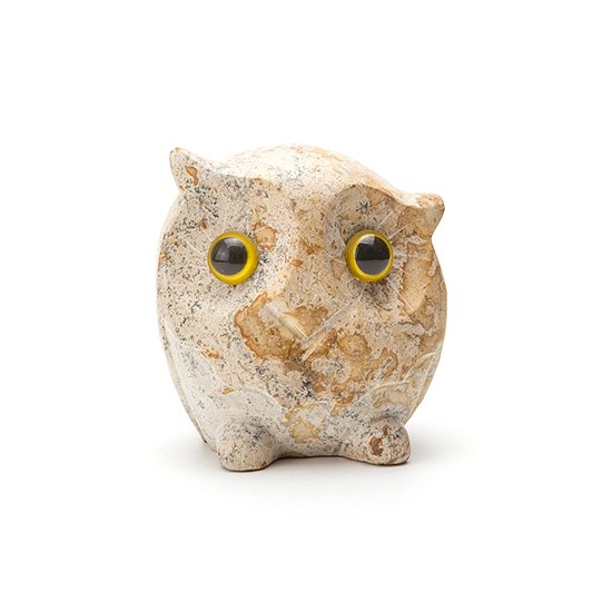 フクマル(黄色)owl /御影石