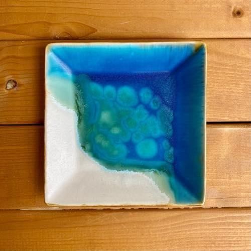 アトリエクッチャネ (沖縄) / やちむん / 四角皿 / 約16cm