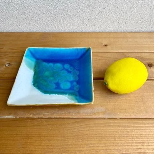 沖縄 やちむん アトリエクッチャネ 作家 ヤギ 角皿 2枚セット