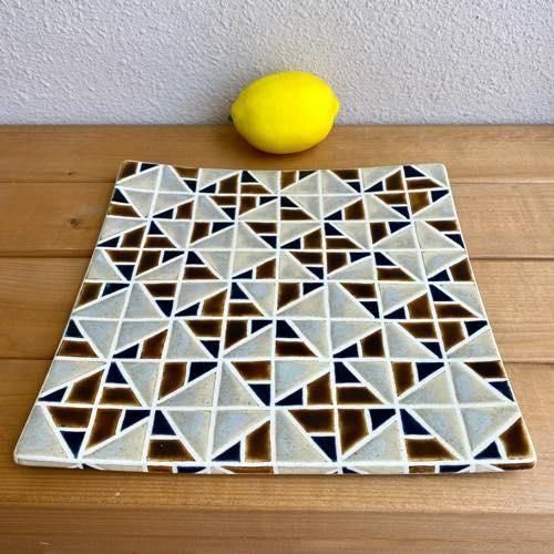 やちむん　一翠窯　6点セット やちむん 一翠窯 長方皿(大) タイル 緑 ¥5,940 大人の焼き物