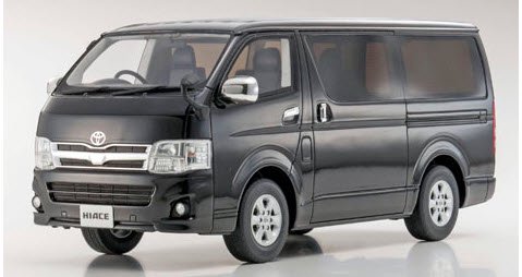 京商 KSR18003BK 1/18 Toyota Hiace Super GL (ブラックマイカ) - ミニチャンプス専門店 【Minichamps  World】