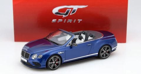 GTスピリット GTS076 1/18 ベントレー コンチネンタル GT V8 S カブリオレ (ブルー) - ミニチャンプス専門店　 【Minichamps World】