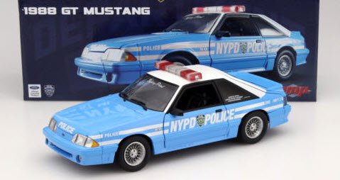 GMP 18812 1/18 988 Ford Mustang GT - New York City Police Department (NYPD)  Street Patrol - ミニチャンプス専門店 【Minichamps World】