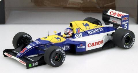 ミニチャンプス 186920005 1/18 ウイリアムズ ルノー FW14B #5 N,マンセル ワールドチャンピオン 1992 -  ミニチャンプス専門店　【Minichamps World】